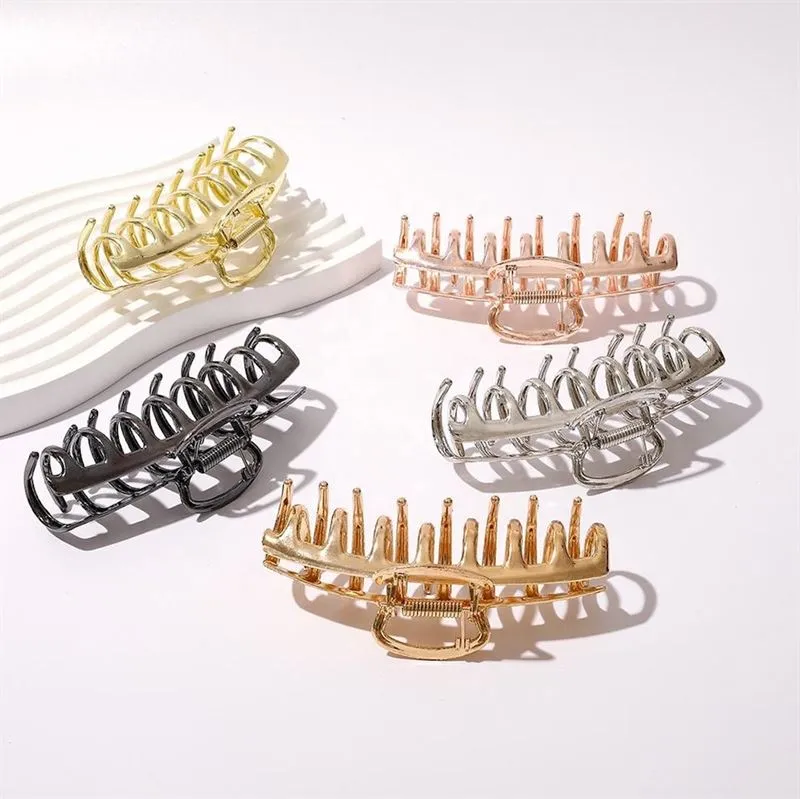 SOHO Haarspange Kana – Metall Titanium Silber