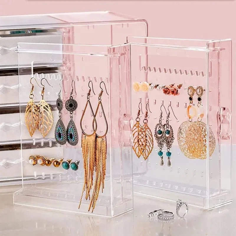 Schmuck-Organizer aus Acryl – 4 Schubladen & Ohrringhalter – UNIQ