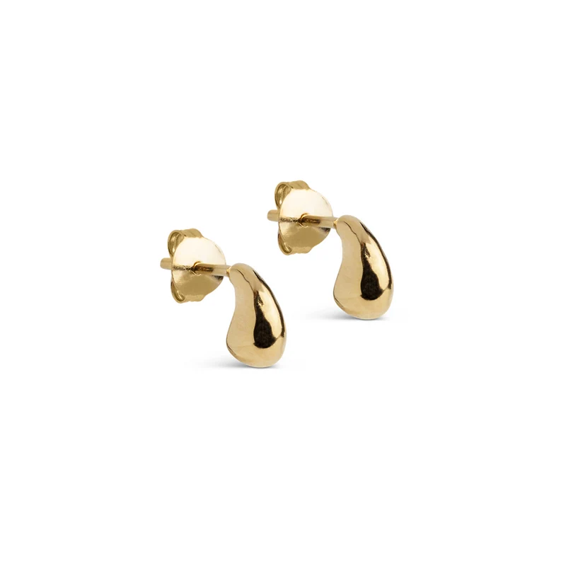 ENAMEL Copenhagen Recycled 925 Sterling Silver Gold Plated Earrings E453G