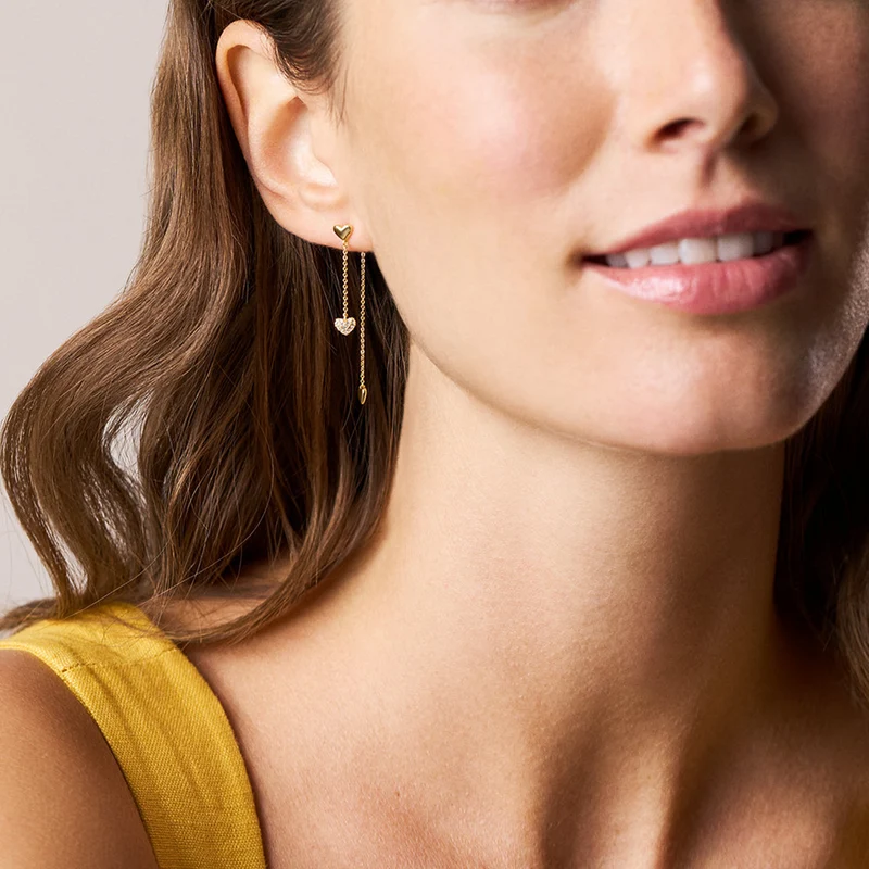 Fossil Sutton Brass Women's Earrings JA7300710