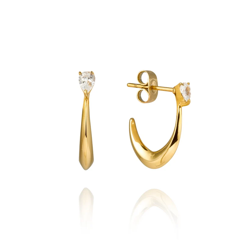 Mockberg Kenza Iris Gold Plated Earrings MB1689