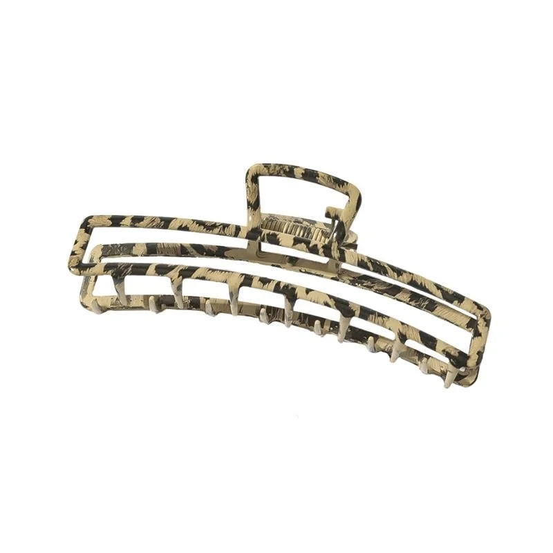 SOHO – Haarklammer aus Metall mit Leopardenmuster