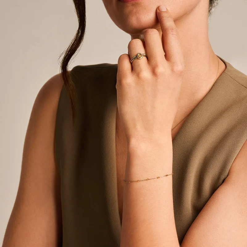Blush 14 Karat Golden Bracelet 2226YRC