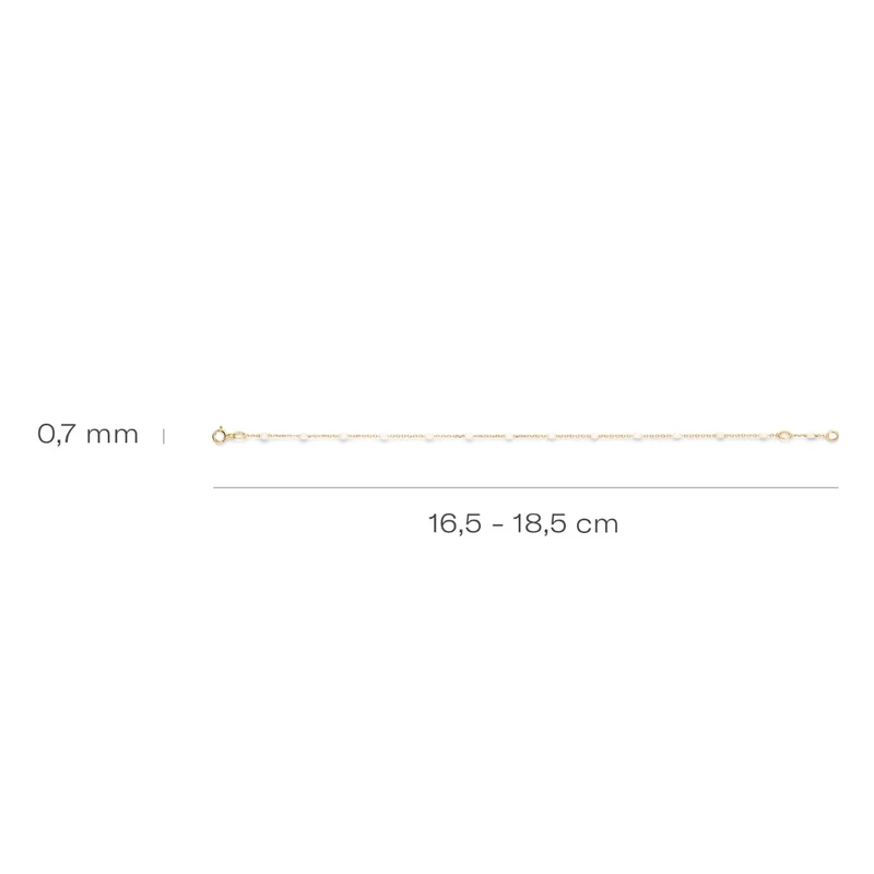 Blush 14 Karat Golden Bracelet 2226YRM