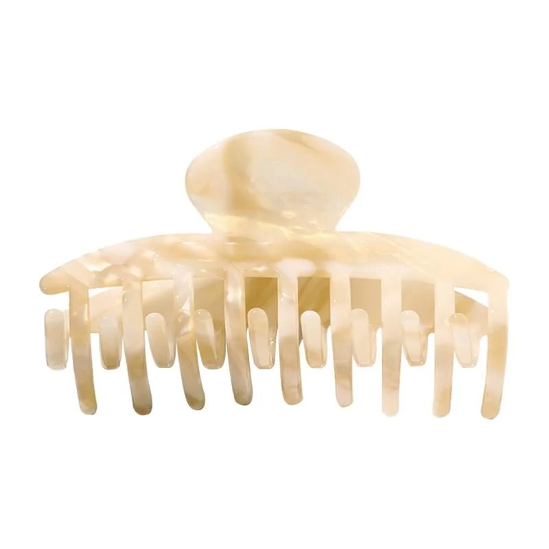 Haarspange SOHO Gaja – beige Marmor – 10 cm