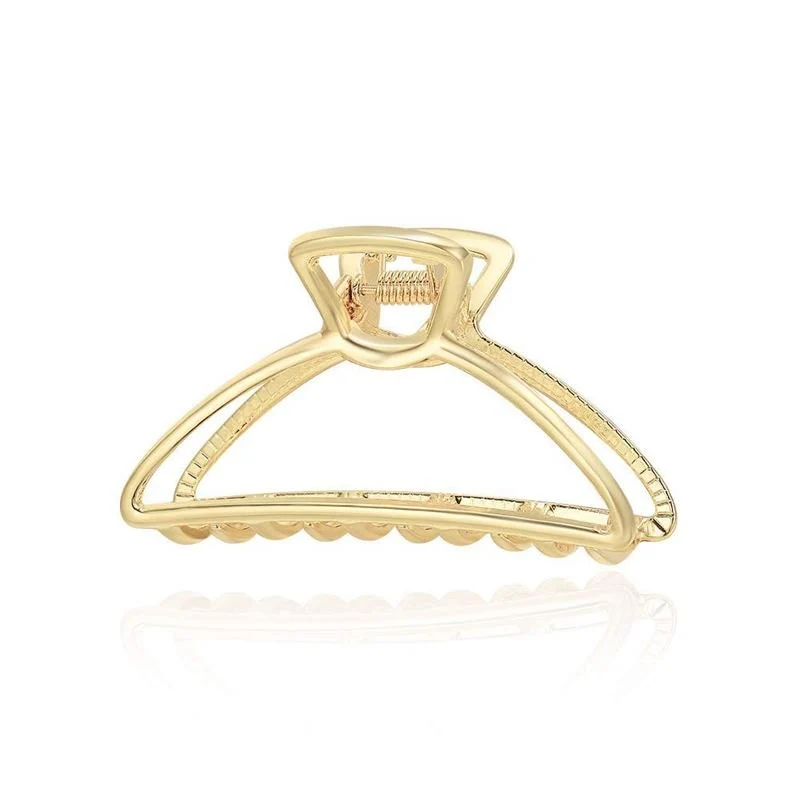 SOHO Tori Kleine Haarklammer aus Metall - Gold