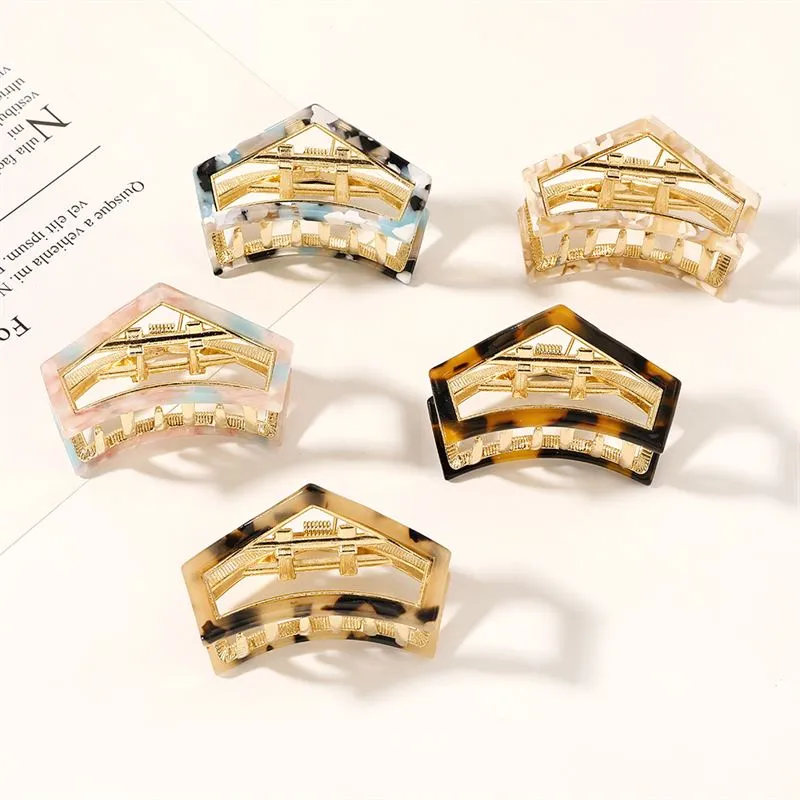 Haarspange – SOHO Rex Krallen-Clip – Marmor-Optik