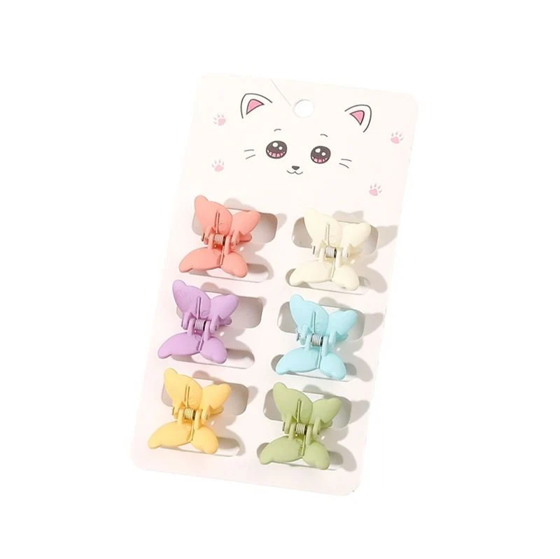 SOHO Mini Haarspangen – 6er Pack Pastell-Schmetterlinge