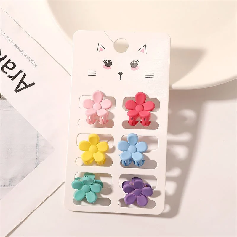 Haarspangen Mini – Blumen Design – 6er Pack