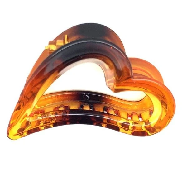 SOHO Haarspange – Herzform Tortoise – 6 cm