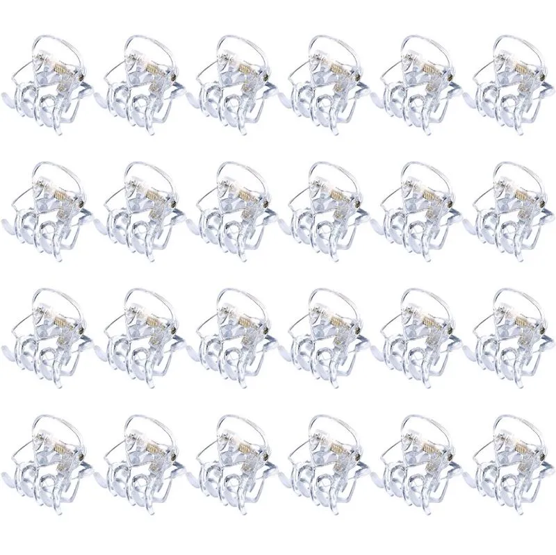 Mini Haarspangen – transparent – 12er Pack SOHO Lucca