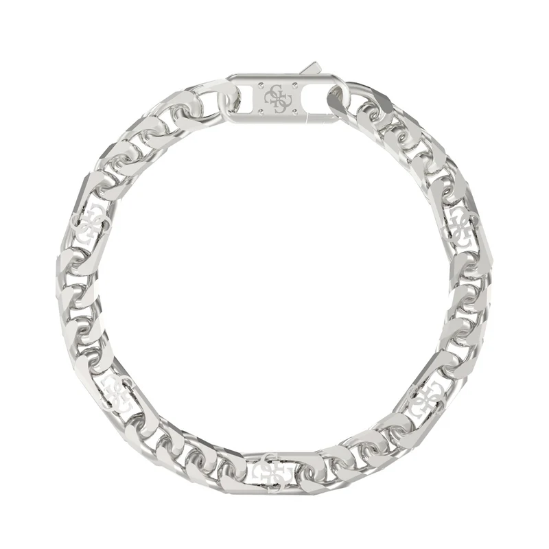 Guess 4G Frontiers Silver Bracelet JUMB06034JWSTS