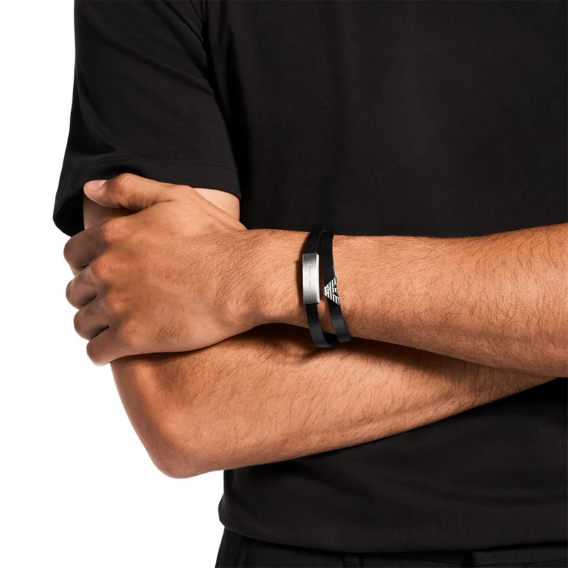 Emporio Armani Leather Men's Bracelet EGS3311040