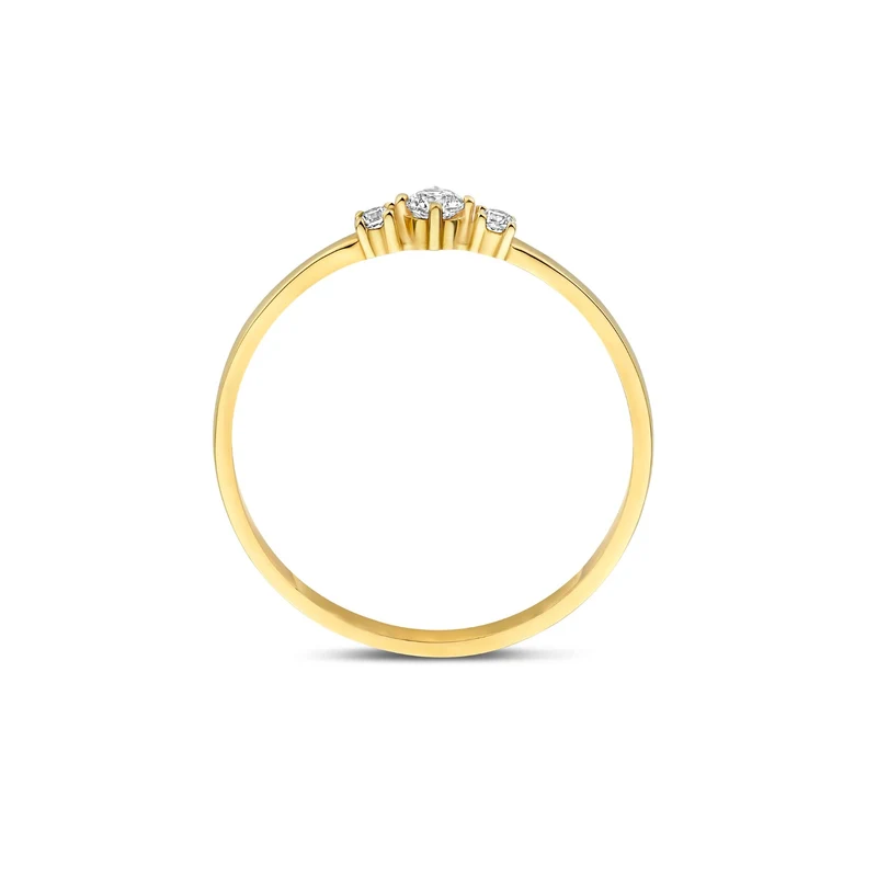 Beloro Jewels Monte Napoleone Delphine 9 Karat Gold Ring mit Zirkonia-Steinen BO330055-56