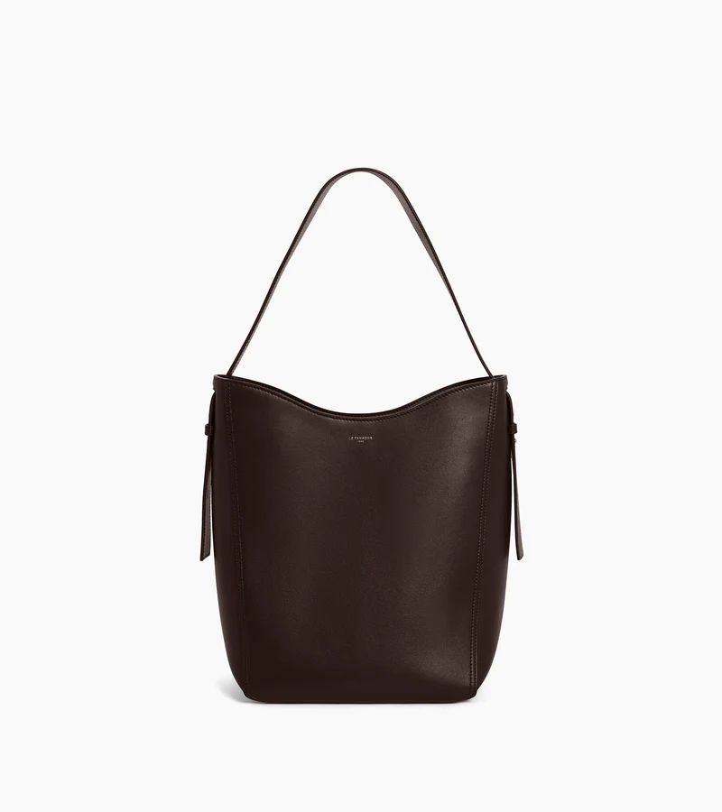 Sac hobo moyen modèle Céleste en cuir lisse