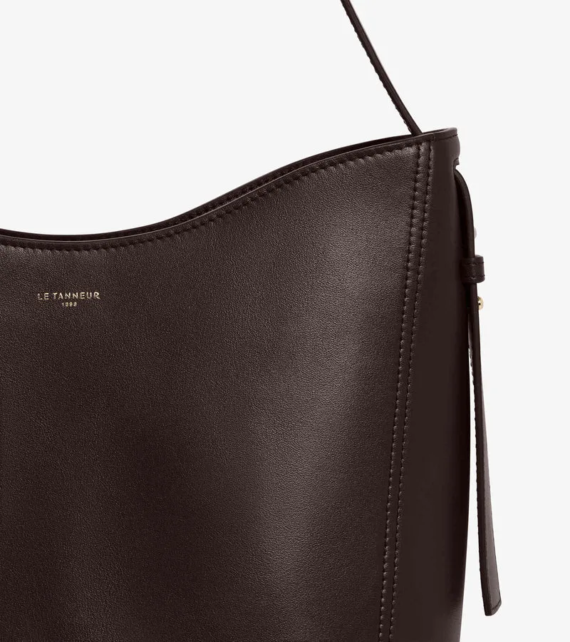 Sac hobo moyen modèle Céleste en cuir lisse