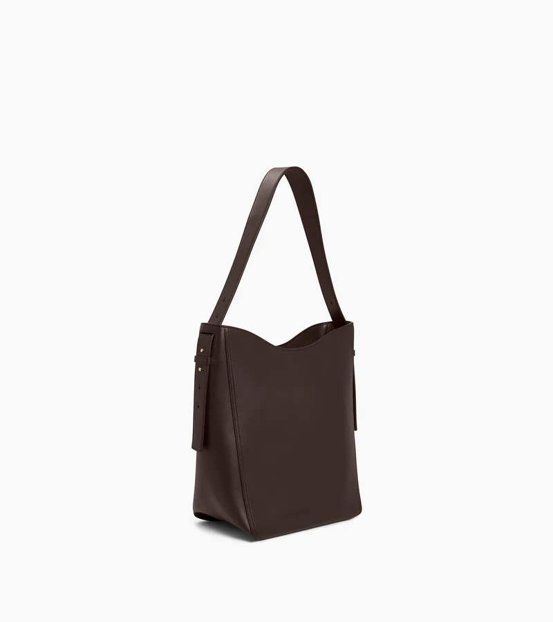Sac hobo moyen modèle Céleste en cuir lisse