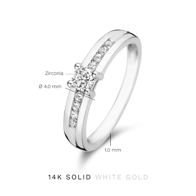 Isabel Bernard Saint Germain Estee 14 Karat | Weißgold Ring IB330073-50