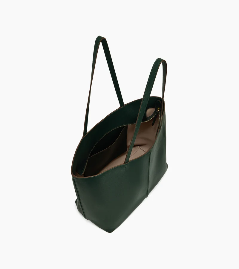 Sac cabas grand modèle Hortense en cuir grainé double face
