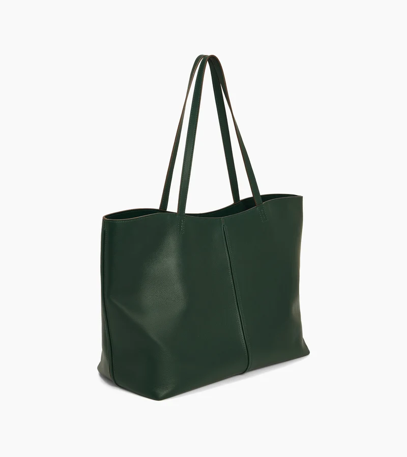 Sac cabas grand modèle Hortense en cuir grainé double face