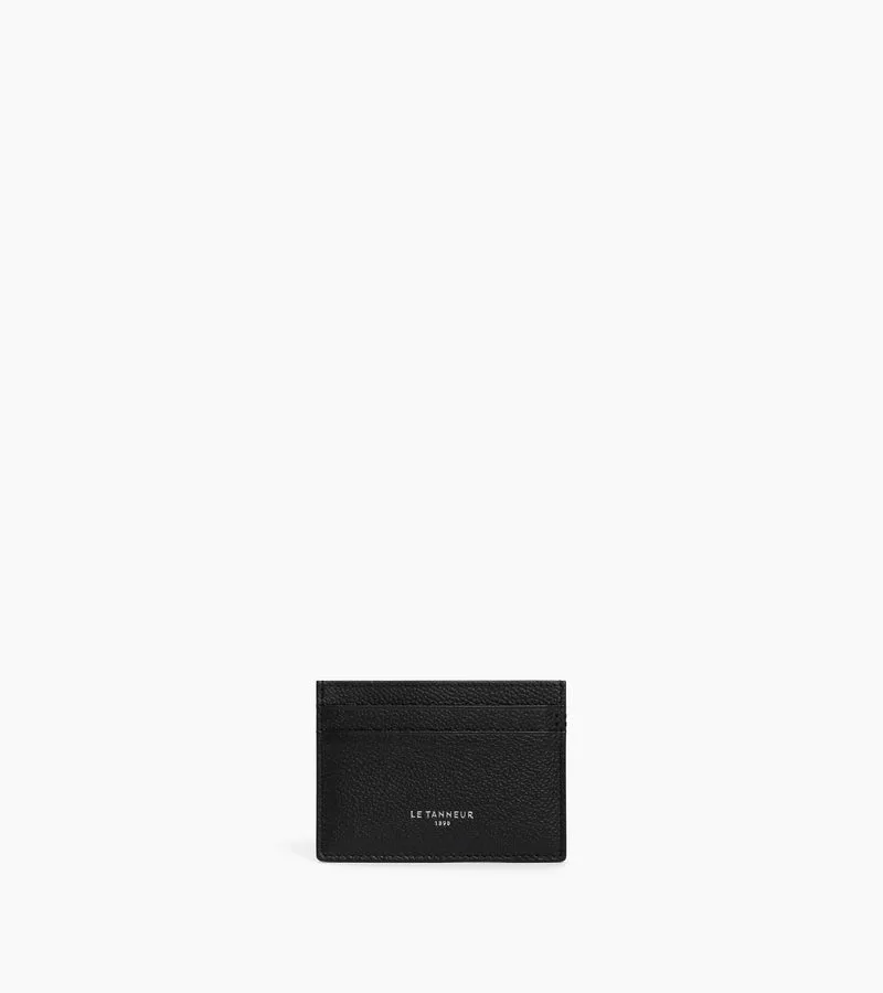 Porte cartes Lucien en cuir grainé