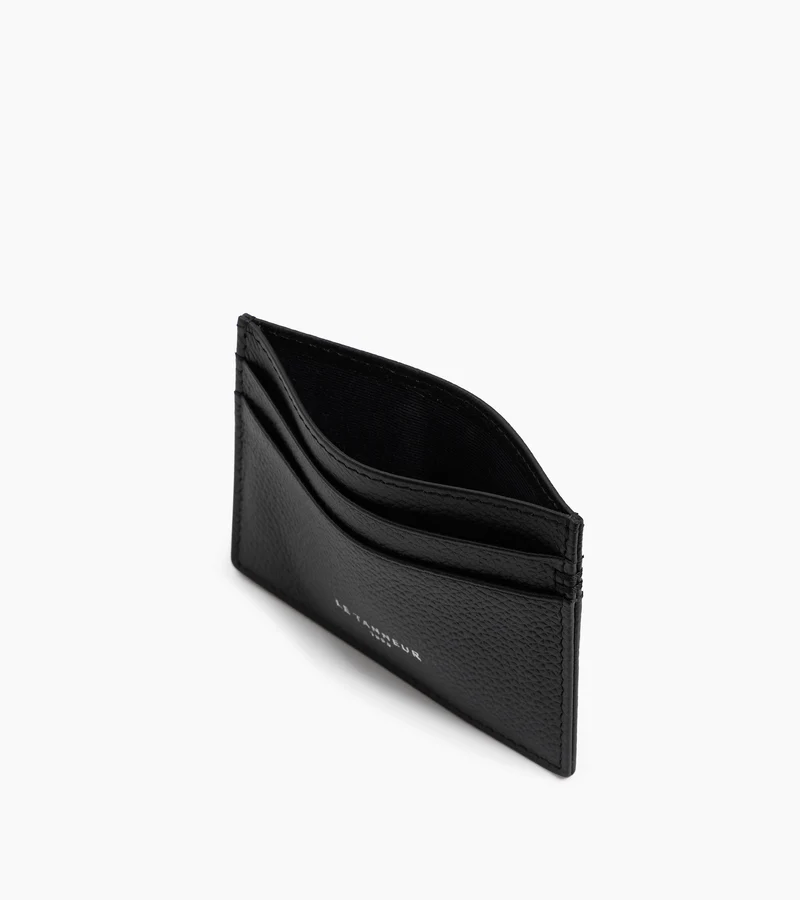 Porte cartes Lucien en cuir grainé