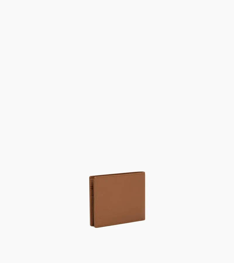 Portefeuille zippé horizontal Lucien en cuir grainé