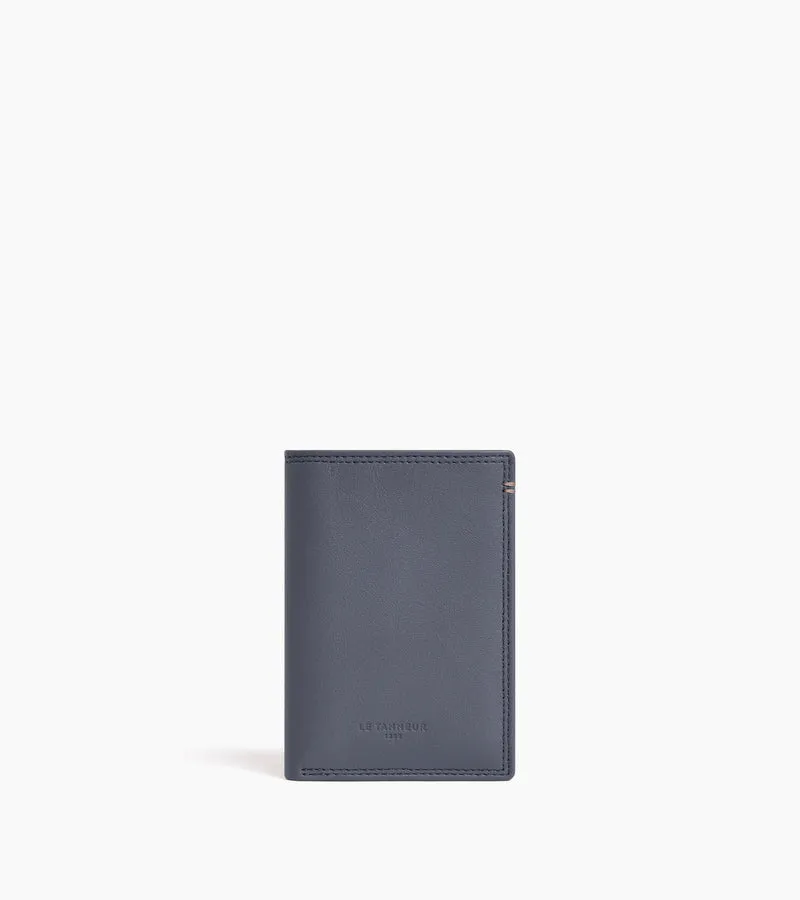 Porte cartes vertical Martin en cuir lisse