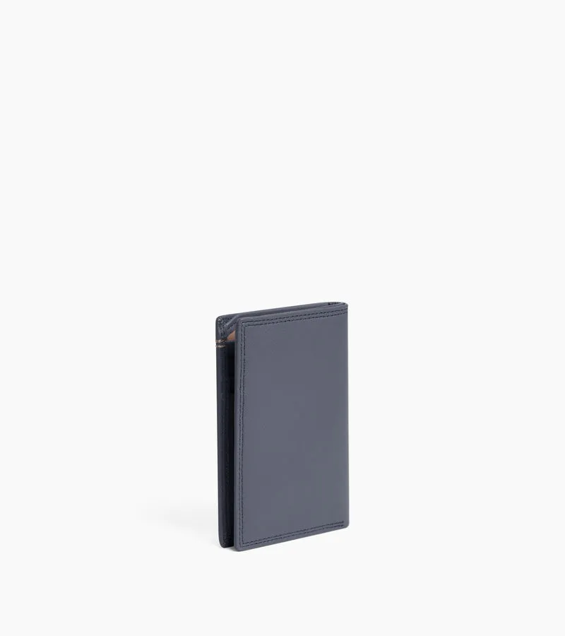 Porte cartes vertical Martin en cuir lisse