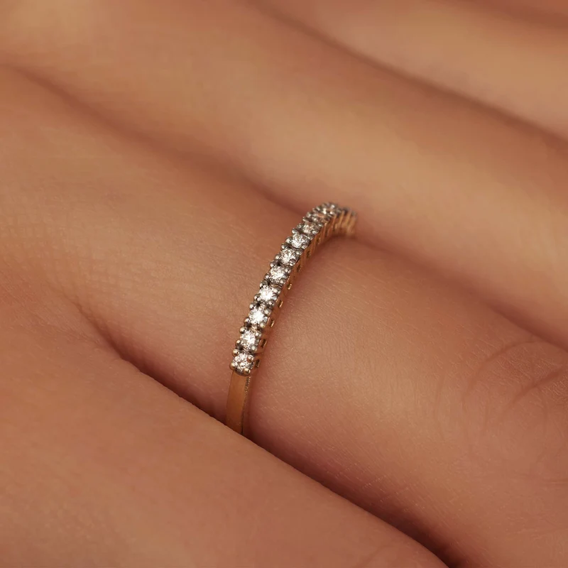 Isabel Bernard De la Paix Madeline 14 Karat Goldring mit Diamant 0.18 ct IBD330023-54