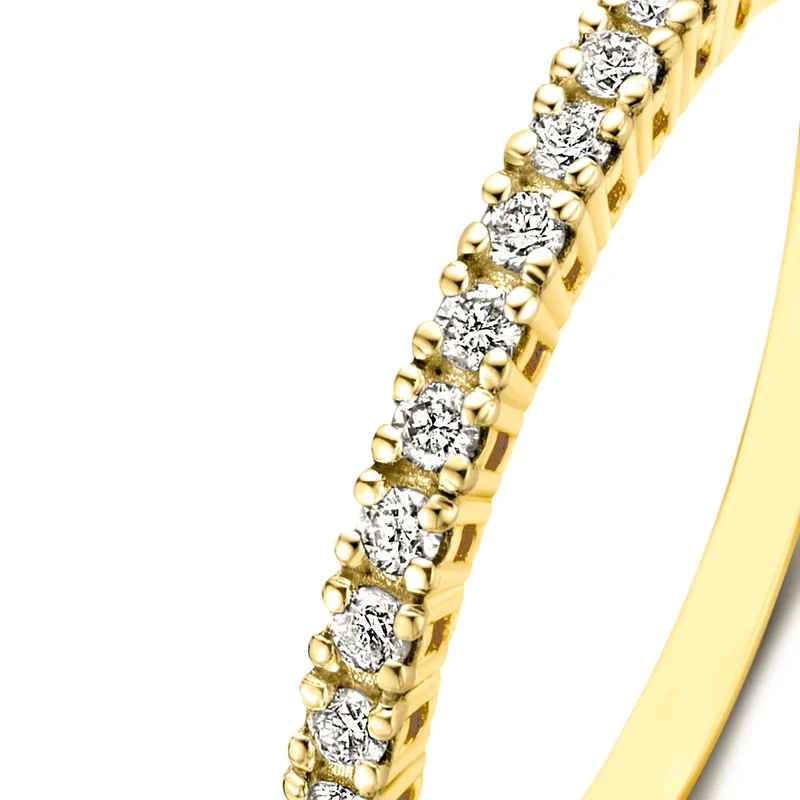 Isabel Bernard De la Paix Madeline 14 Karat Goldring mit Diamant 0.18 ct IBD330023-54