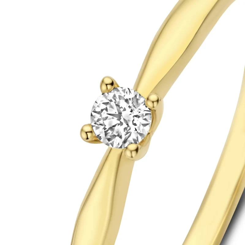 Isabel Bernard De la Paix Celesse 14 Karat | Gold Ring | Diamant 0.07 Karat | IBD330002-54