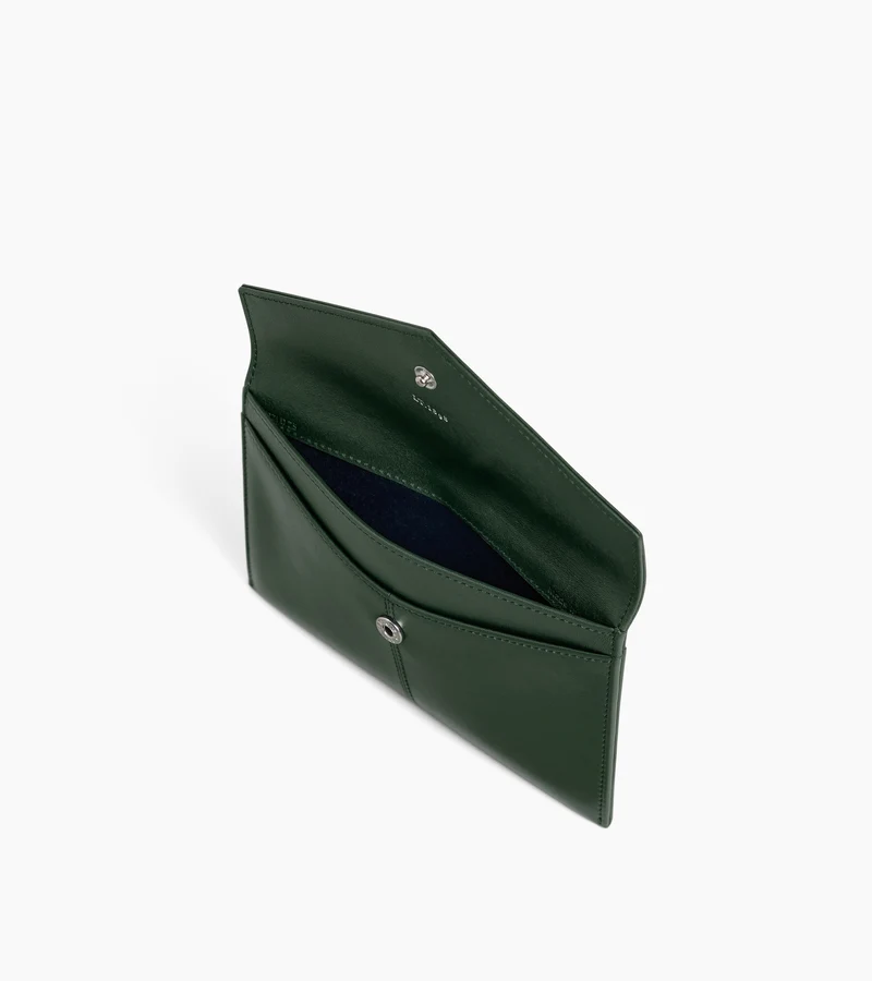 Pochette enveloppe moyen modèle Paulette en cuir lisse