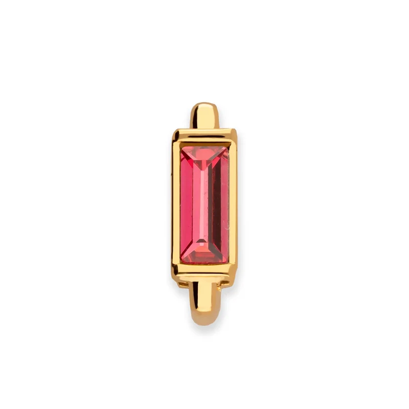 Mesh charm ruby gold