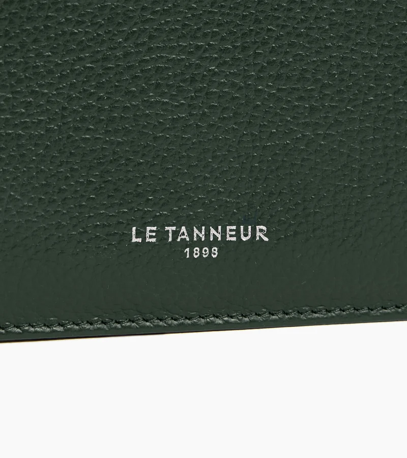 Porte cartes zippé Albertine en cuir grainé