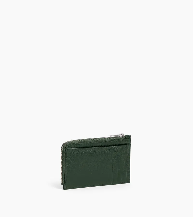 Porte cartes zippé Albertine en cuir grainé