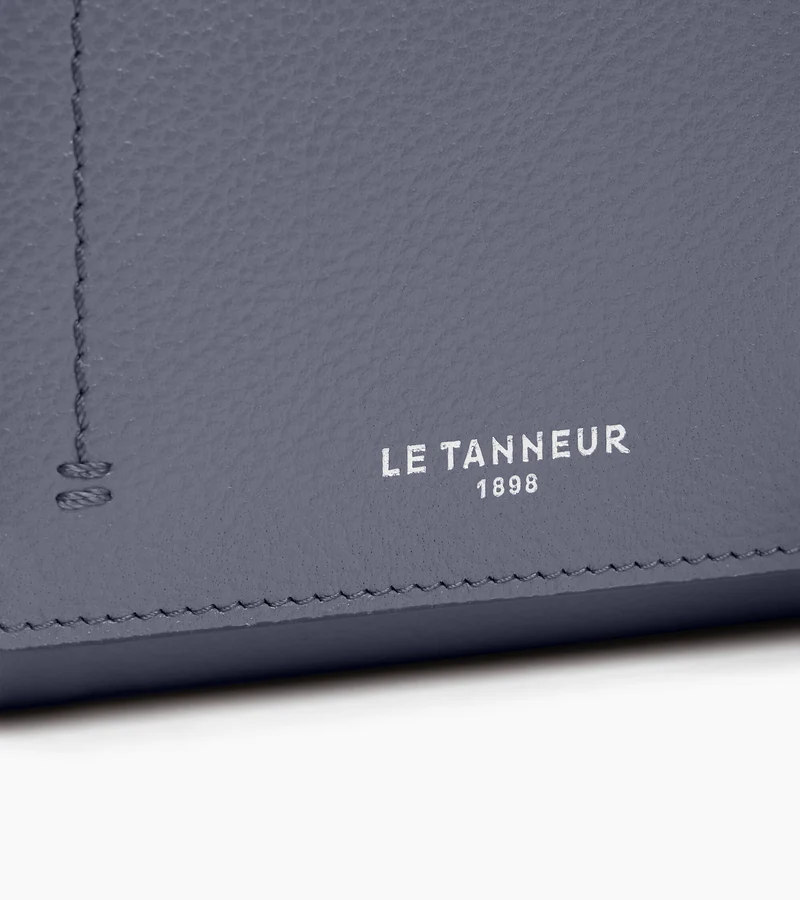 Petit portefeuille à rabat Louison en cuir grainé