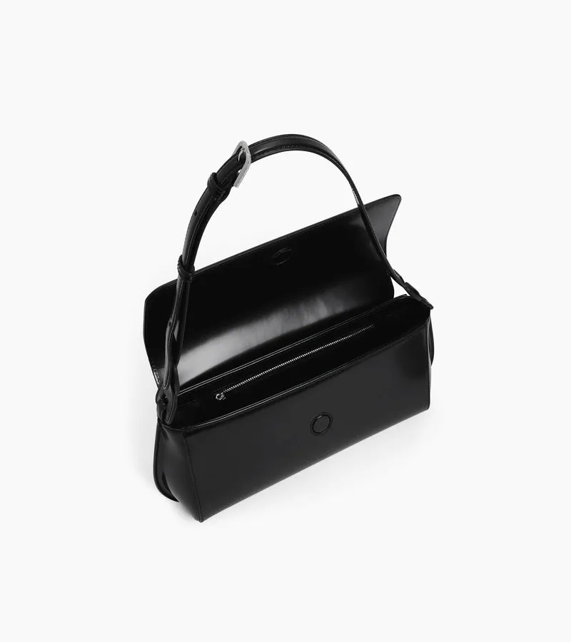Sac porté épaule moyen modèle Solaise en cuir lisse effet box