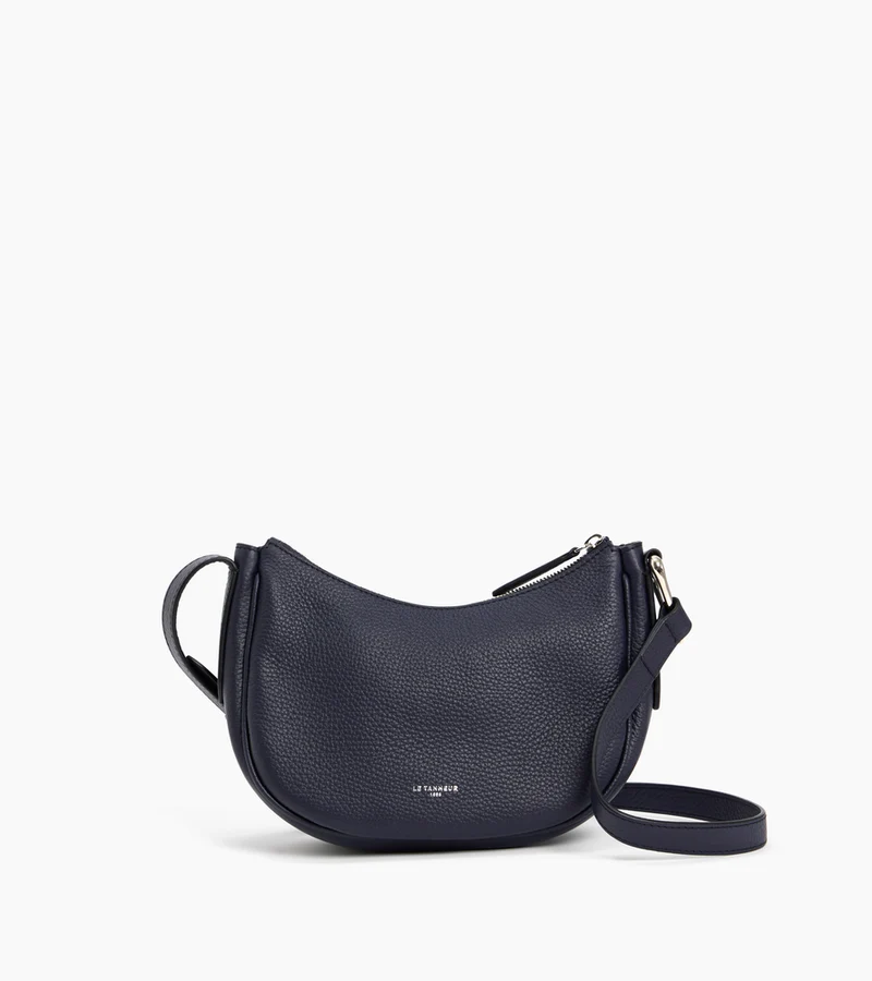 Petit sac bandoulière Madeleine en cuir de taurillon grainé