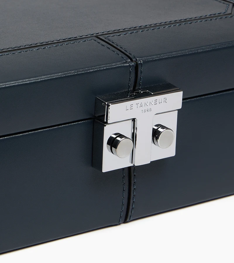 Coffret 8 montres fermoir T en cuir