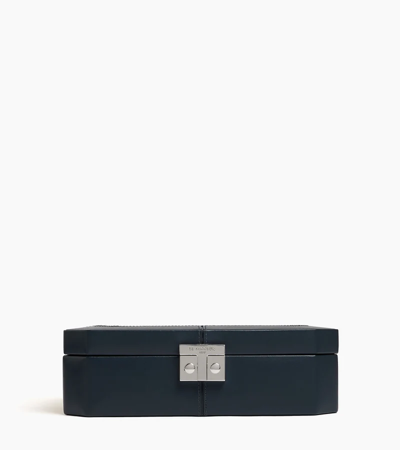 Coffret 8 montres fermoir T en cuir