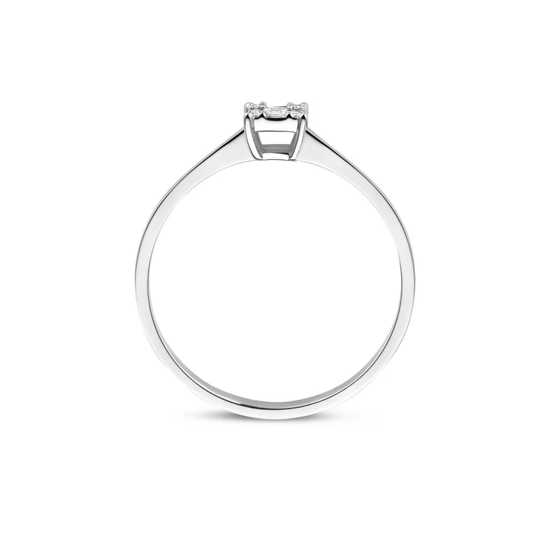 Isabel Bernard De la Paix Maxime 14 Karat Weißgoldring mit Diamant 0.13 ct IBD330042-54