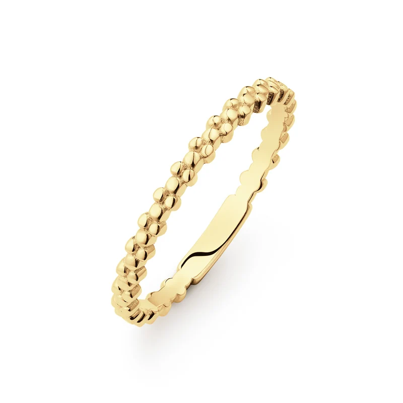 Jackie Gold Caviar Ring Aus 14 Karat Gold 585 JKR25.526-52