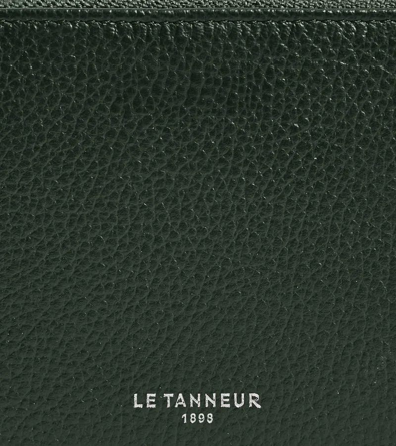 Porte monnaie zippé avec porte cartes amovible Albertine en cuir grainé