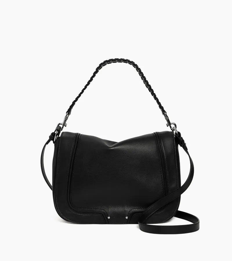 Grand sac bandoulière Héloïse en cuir lisse