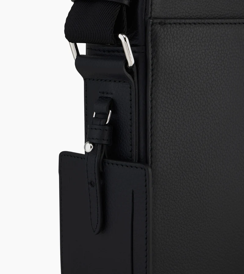 Petite sacoche zippée Emile en cuir grainé