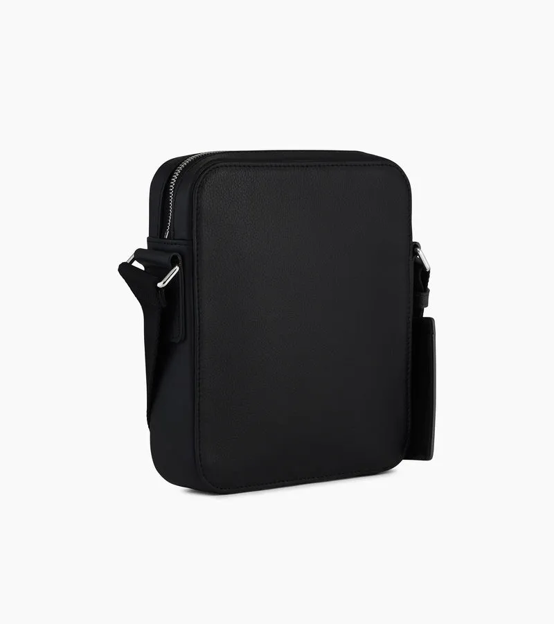 Petite sacoche zippée Emile en cuir grainé
