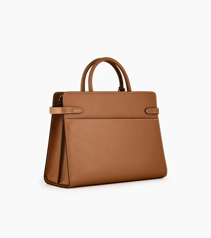 Grand sac à main Emilie en cuir grainé