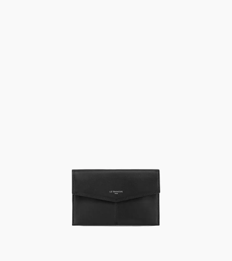 Pochette enveloppe moyen modèle Charlotte en cuir lisse