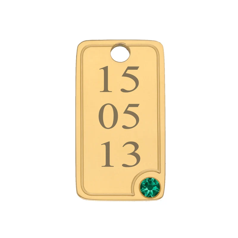 Date tag gold
